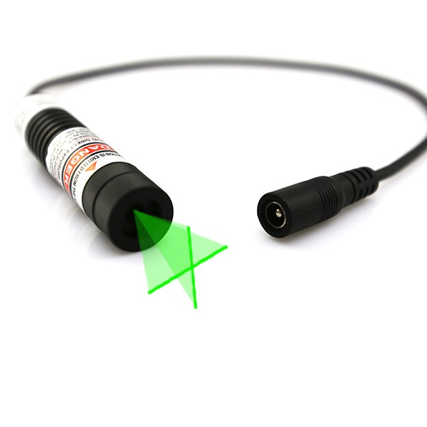 515nm green cross line laser module